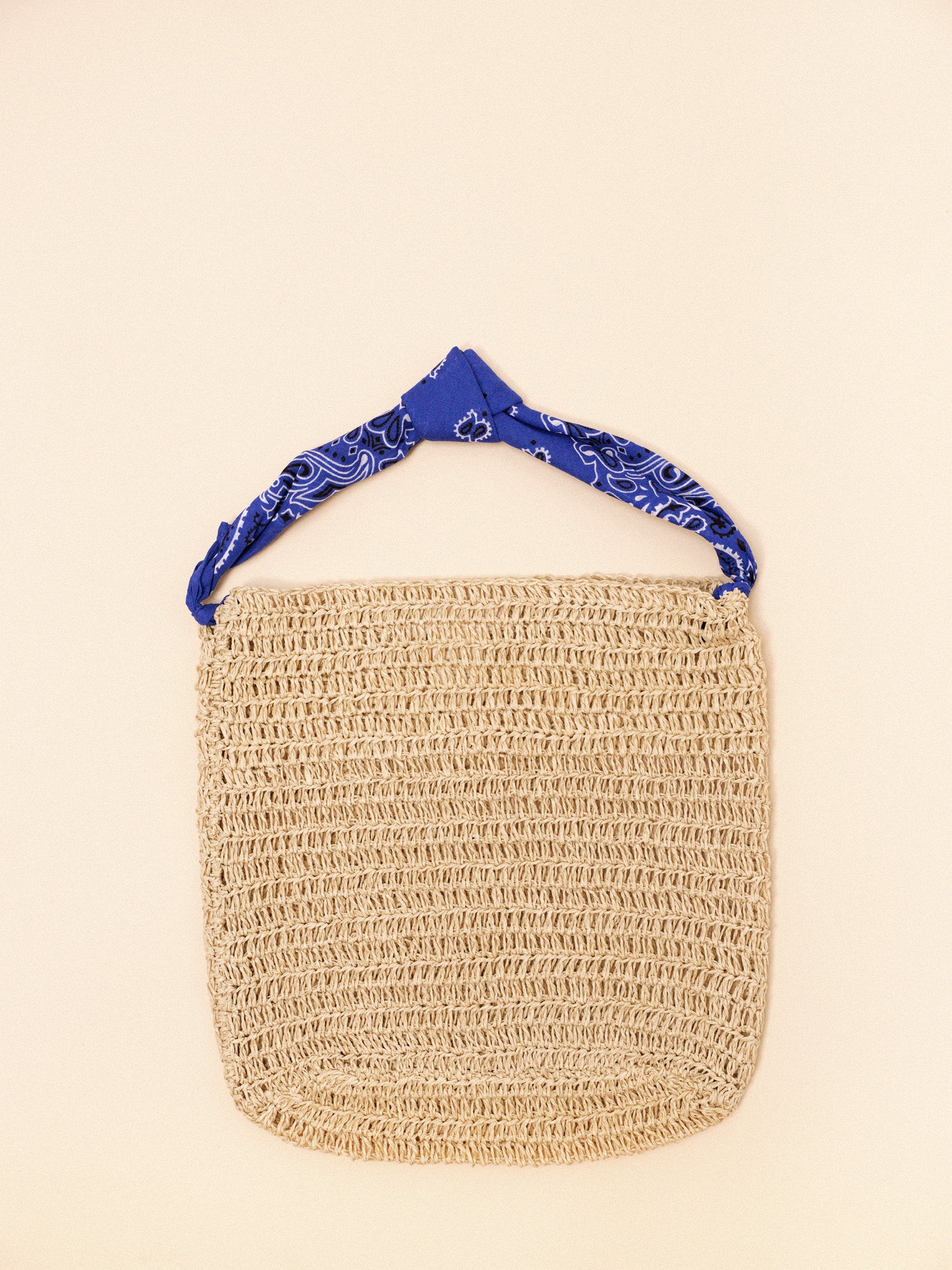 Fashion blue crochet bag