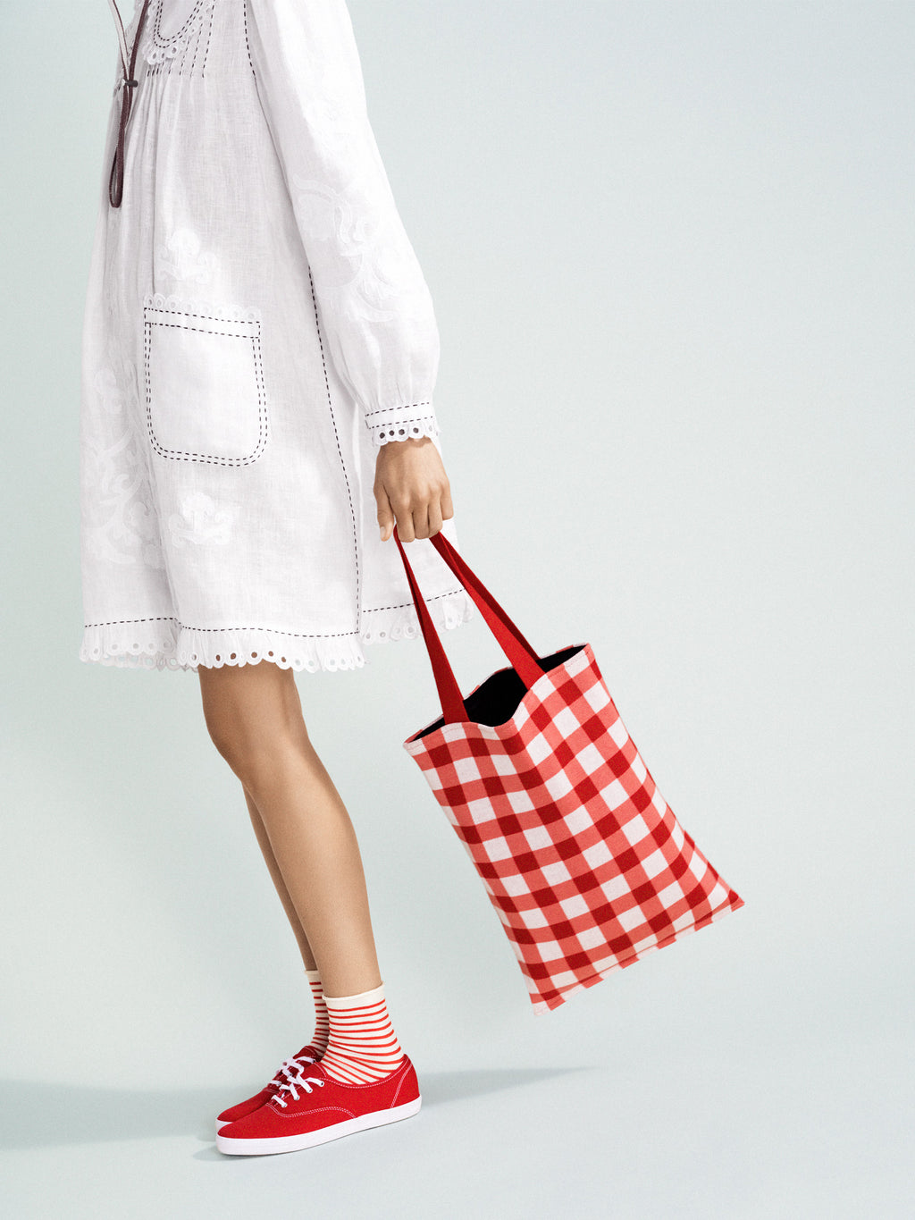 Gingham Tote Bag